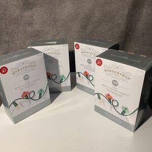 Lot of 4 Wondershop at Target 100 Count LED Mini String Lights Multicolor A7 20'